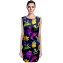 Space Patterns Sleeveless Velvet Midi Dress View1