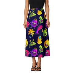 Space Patterns Classic Midi Chiffon Skirt by Amaryn4rt