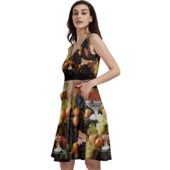 Abundance Of Fruit Severin Roesen Sleeveless V-neck Skater Dress by Amaryn4rt
