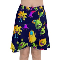 Space Patterns Chiffon Wrap Front Skirt by Amaryn4rt