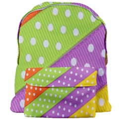 Colorful Easter Ribbon Background Giant Full Print Backpack by Simbadda