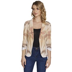Wells Cathedral Well Cathedral Women s One-button 3/4 Sleeve Short Jacket by Celenk