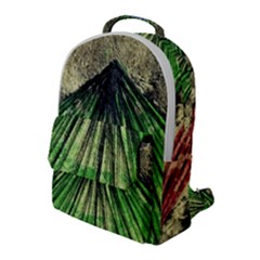 Acrylic Abstract Art Design  Flap Pocket Backpack (large) by Rbudhiya