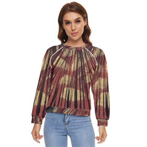 Acrylic Abstract Art Design  Women s Long Sleeve Raglan Tee by Rbudhiya