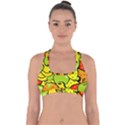 Fruit Food Wallpaper Cross Back Hipster Bikini Top  View1