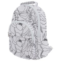 Contemporary-nature-seamless-pattern Rounded Multi Pocket Backpack by uniart180623