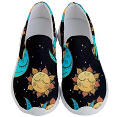 Seamless-pattern-with-sun-moon-children Men s Lightweight Slip Ons by uniart180623