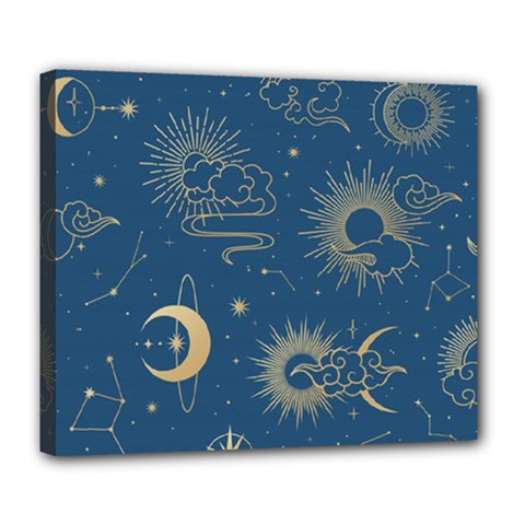 Seamless-galaxy-pattern Deluxe Canvas 24  X 20  (stretched) by uniart180623