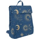 Seamless-galaxy-pattern Flap Top Backpack View2