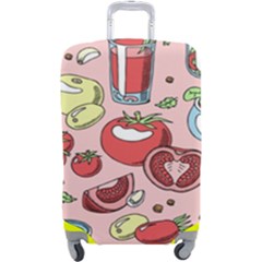 Tomato-seamless-pattern-juicy-tomatoes-food-sauce-ketchup-soup-paste-with-fresh-red-vegetables Luggage Cover (large) by uniart180623
