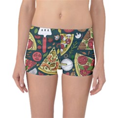 Vector-seamless-pizza-slice-pattern-hand-drawn-pizza-illustration-great-pizzeria-menu-background Boyleg Bikini Bottoms by uniart180623