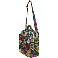 Vector-seamless-pizza-slice-pattern-hand-drawn-pizza-illustration-great-pizzeria-menu-background Crossbody Day Bag by uniart180623
