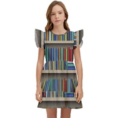 Bookshelf Kids  Winged Sleeve Dress by uniart180623