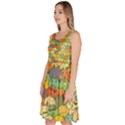 Seamless Pattern With Doodle Bunny Knee Length Skater Dress With Pockets View2