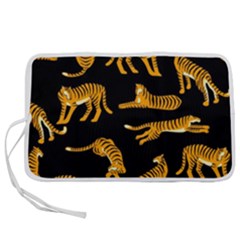 Seamless-exotic-pattern-with-tigers Pen Storage Case (l) by uniart180623