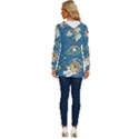 Seamless-pattern-funny-astronaut-outer-space-transportation Long Sleeve Drawstring Hooded Top View4