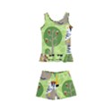 Funny-animals-cartoon Kids  Boyleg Swimsuit View1