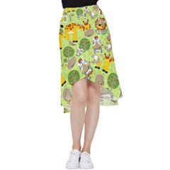 Funny-animals-cartoon Frill Hi Low Chiffon Skirt by uniart180623