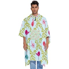Birds-pattern-background Men s Hooded Rain Ponchos by uniart180623