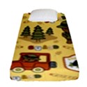 Seamless-pattern-funny-ranger-cartoon Fitted Sheet (Single Size) View1