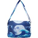 Waves Ocean Sea Tsunami Nautical Blue Courier Bag View3