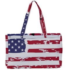 Flag Usa Unite Stated America Canvas Work Bag by uniart180623