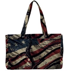 Flag Usa American Flag Canvas Work Bag by uniart180623