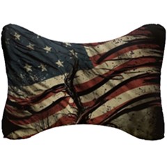 Flag Usa American Flag Seat Head Rest Cushion by uniart180623