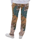 World Map Travel Pattern Architecture Women s Casual Pants View2