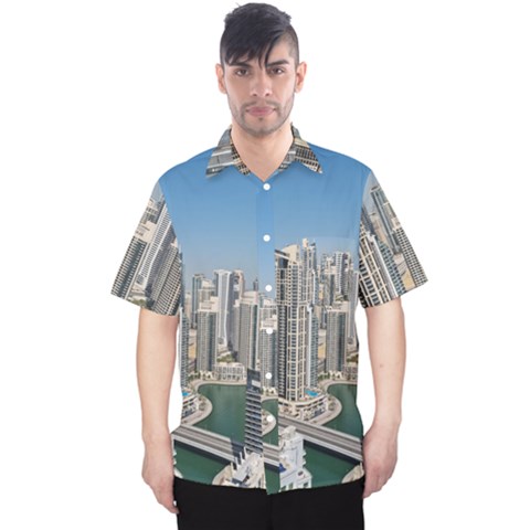Building Sea Architecture Marina Men s Hawaii Shirt by Ravend