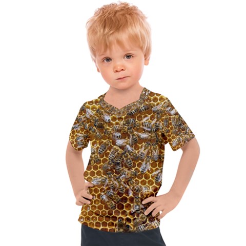 Honey Bee Bees Insect Kids  Sports Tee by Ravend
