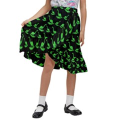 Our Dino Friends Kids  Ruffle Flared Wrap Midi Skirt by ConteMonfrey