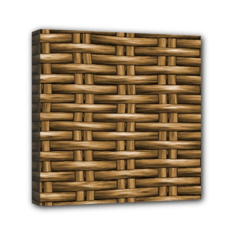 Brown Digital Straw - Country Side Mini Canvas 6  X 6  (stretched) by ConteMonfrey