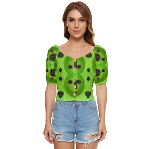 Abstract Geometric Modern Pattern Button Up Blouse by dflcprintsclothing