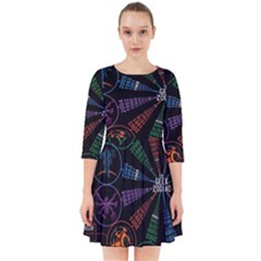 Zodiac Geek Smock Dress by uniart180623