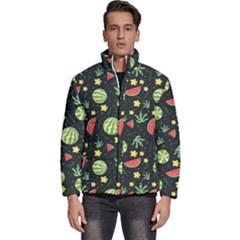 Watermelon Berries Patterns Pattern Men s Puffer Bubble Jacket Coat by uniart180623