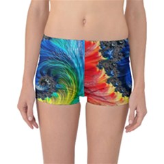 Colorful Digital Art Fractal Design Reversible Boyleg Bikini Bottoms by uniart180623