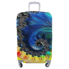 Colorful Digital Art Fractal Design Luggage Cover (medium) by uniart180623