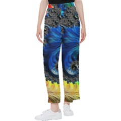 Colorful Digital Art Fractal Design Women s Pants  by uniart180623
