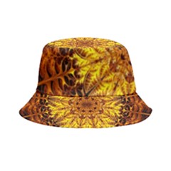 Abstract Gold Mandala Yellow Inside Out Bucket Hat by uniart180623