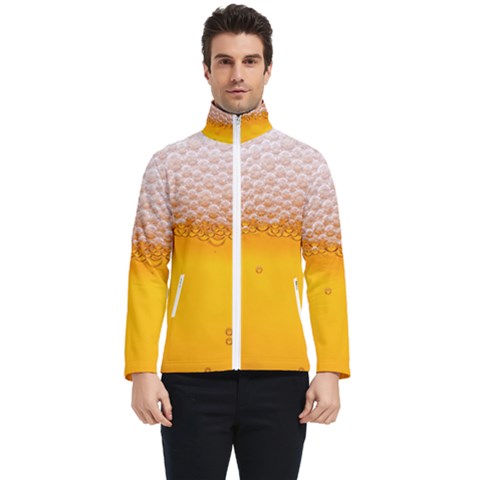 Beer Texture Liquid Bubbles Men s Bomber Jacket by uniart180623