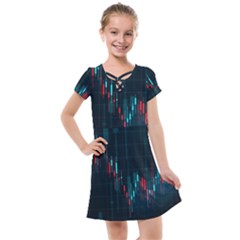 Flag Patterns On Forex Charts Kids  Cross Web Dress by uniart180623