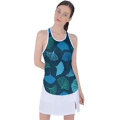 Pattern Plant Abstract Racer Back Mesh Tank Top by uniart180623
