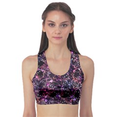 Fun Spooky Cute Ghosts Adoxali Halloween Fitness Sports Bra by uniart180623