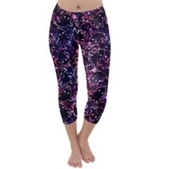 Fun Spooky Cute Ghosts Adoxali Halloween Capri Winter Leggings  by uniart180623