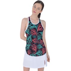 Flower Patterns Ornament Pattern Racer Back Mesh Tank Top by uniart180623