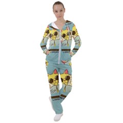 Loading Cat Cute Cuddly Animal Sweet Plush Women s Tracksuit by uniart180623
