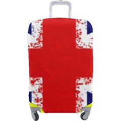 Union Jack London Flag Uk Luggage Cover (large) by Celenk