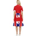 Union Jack London Flag Uk Button Top Knee Length Dress View2