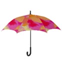 Pink, Yellow and Orange Watercolors Hook Handle Umbrella (Medium) View3